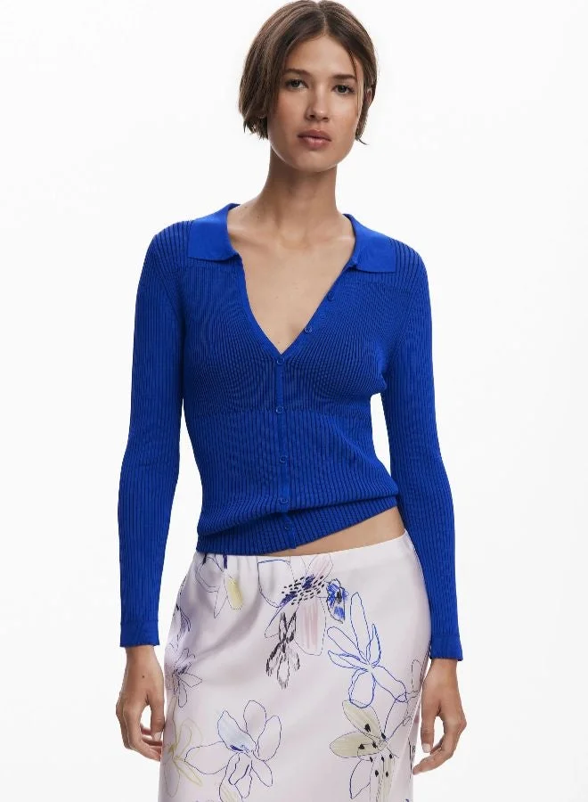 DESIGUAL Fine Buttoned Sweater