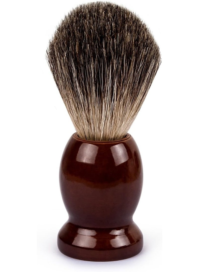 QSHAVE 100% Best Original Pure Badger Hair Shaving Brush Handmade. Real Wood Base. Perfect for Wet Shave, Safety Razor, Double Edge Razor - Image 3