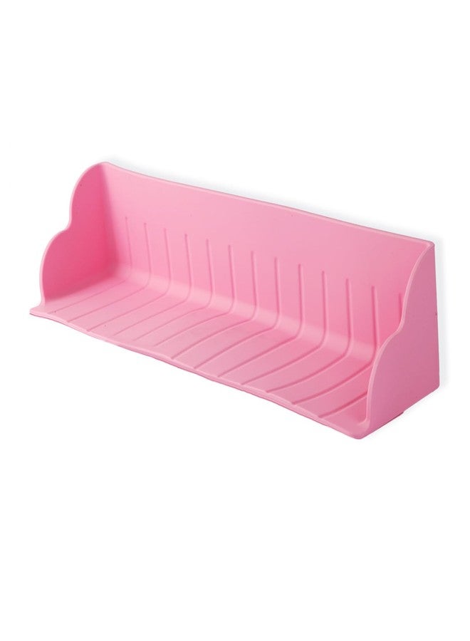 Berhapy Bathtub Splash Guard, Silicone Bath Tray Spill-Proof Bath & Kitchen Sink Organizer Toy Storage Shelf Waterproof Barrier - Image 1