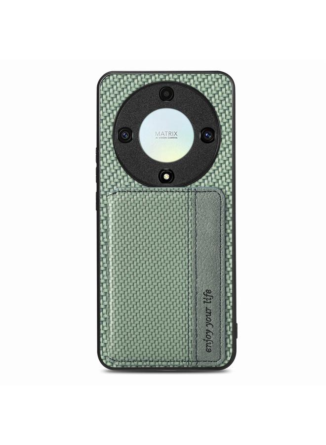 S-TOP Case For Honor X9A Carbon Fiber Magnetic Card Wallet Bag Phone Case - Image 2
