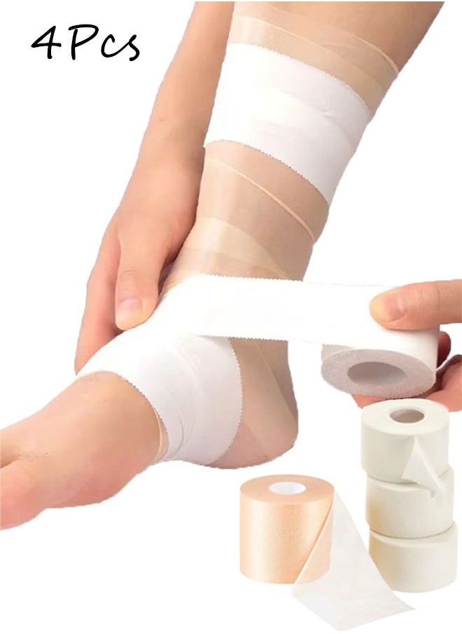 PYC Premium White Athletic Tape for Injuries - 3pk Zinc Oxide Tape + Pre-wrap - Easy Tear Sports Athletic Tape - No Sticky Residue  - Image 1