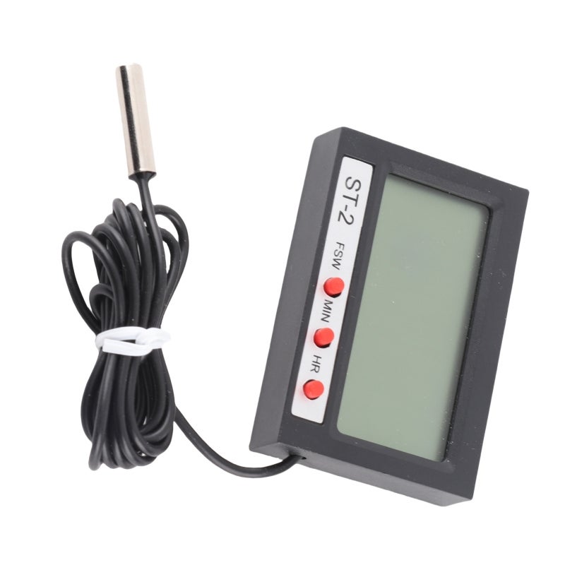 Digital Car Thermometer: Dual Temperature Display - High Accuracy Sensor, Plug-In Cigarette Lighter Design for Vehicle, Fridge, Aquarium, Laboratory Use - Image 2