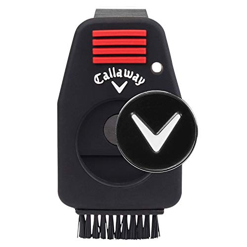 Callaway Golf CNC Combo Groove Performance Cleaner Tool & Ball Marker,Black - Image 1