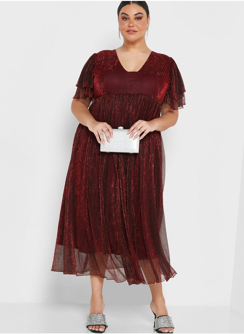 Ella Limited Curve - Shimmer A-Line Dress - Image 1