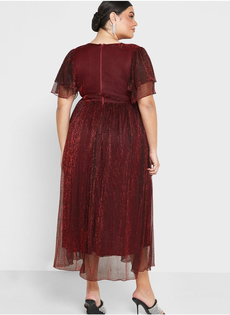 Ella Limited Curve - Shimmer A-Line Dress - Image 1
