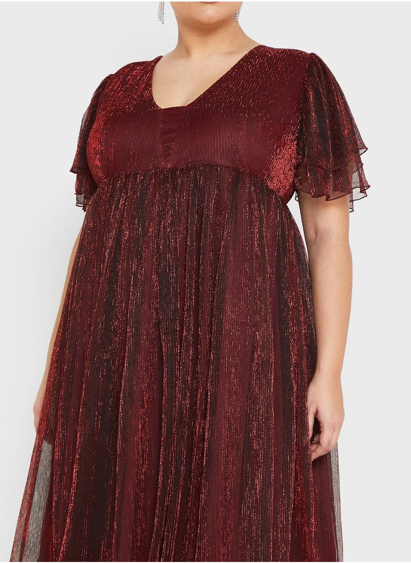 Ella Limited Curve - Shimmer A-Line Dress - Image 1