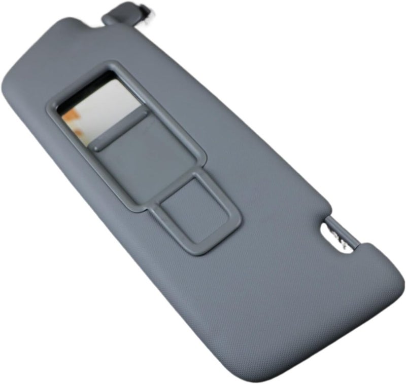 QASULER Dark Gray Front Sun Visor Panel with Makeup Mirror - Image 1