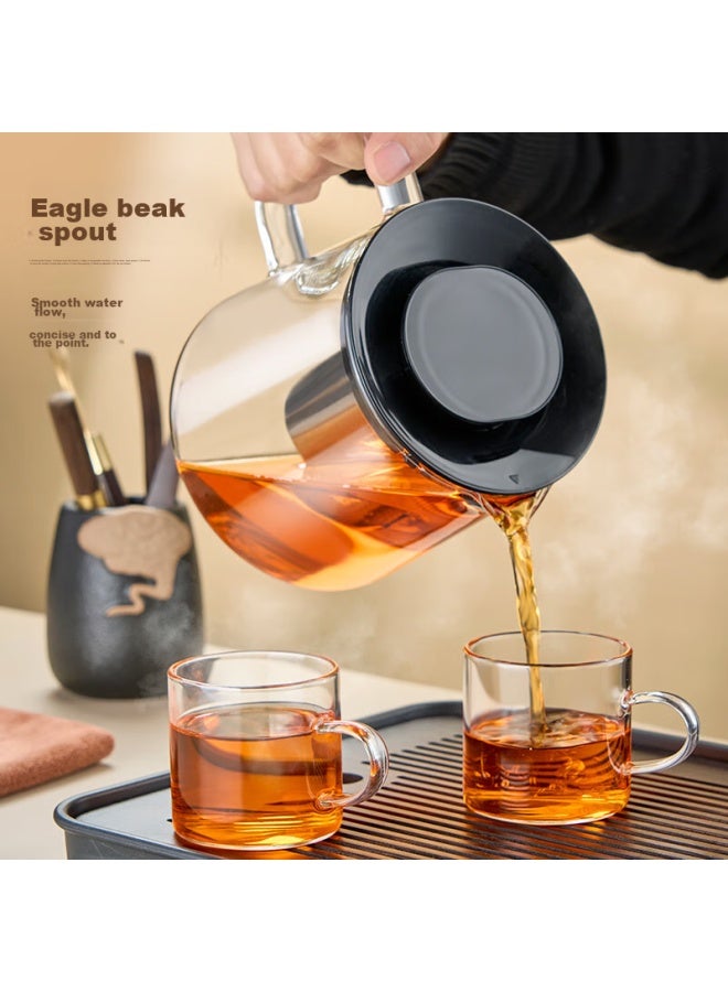 Tianxi Glass Teapot, Heat-resistant, Large Capacity, Thick Glass, Tea Infuser, Tea-water Separation, Large Capacity Tea Maker, 1150ml - Image 2