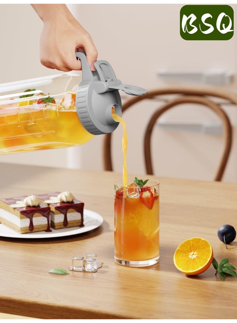 بي إس كيو ماكينة تحضير قهوة باردة | برطمان ماسون سعة 32 أونصة | برطمان معزول لحليب الأم | مزود بفوهة صب ومقبض وغطاء | زجاج صلب | محكم الإغلاق مزدوجًا مانع للتسرب | مناسب للقهوة المثلجة والشاي وحليب الأم والليمونادة | رمادي - Image 3