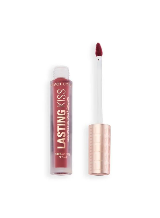 Revolution Pink Lasting Kiss Liquid Lipstick Plum Pink for Women | Best Price UAE