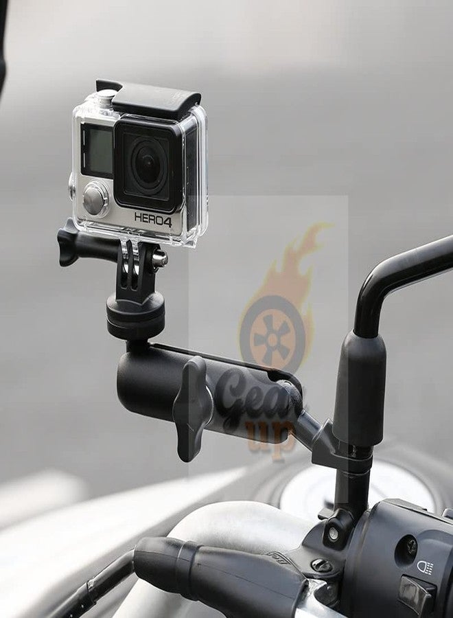 Gear Up CAM-Grip Aluminium Alloy 360° Rotatable Handlebar Mount for Bikes & Motorcycles - Universal Fit for All Action Cameras (20-35 mm Bars) - Image 5