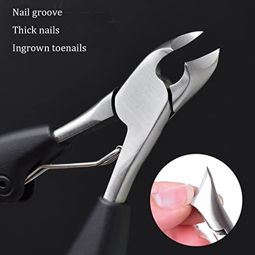 Fotiwesd Podiatrist Toenail Clippers Professional Thick Ingrown Toe Nail Clippers for Seniors Men Pedicure Clippers Toenail Cutters Super Sharp Curved Blade Grooming Tool - Image 5