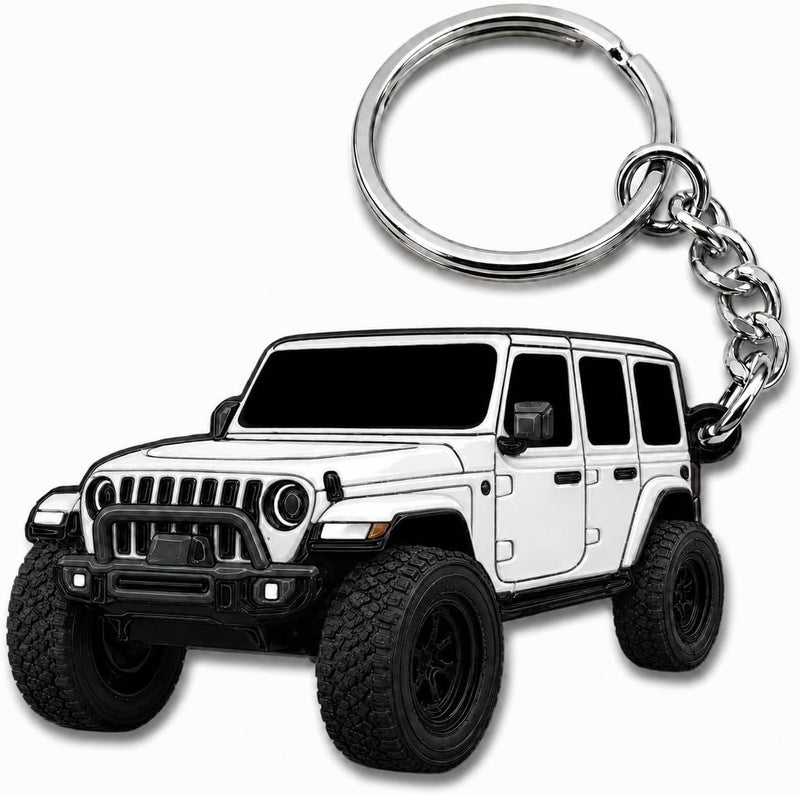 Jeep Wrangler Keychain - Officially Licensed Jeep Rubicon Accessories JL Key Chain JKU 2026 2025 - Image 1