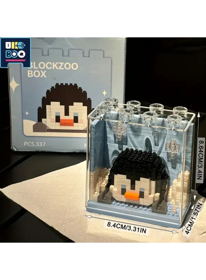 UKBOO Zoo Series DIY Animal Blocks Creative Micro Drill Assembled Toys Tiger 362PCS - Image 5