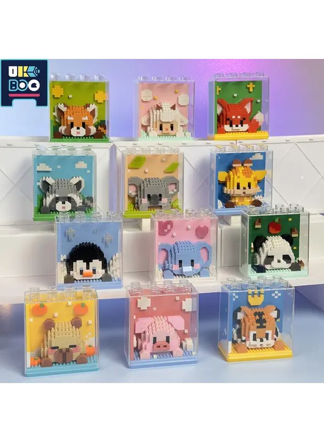 UKBOO Zoo Series DIY Animal Blocks Creative Micro Drill Assembled Toys Tiger 362PCS - Image 2
