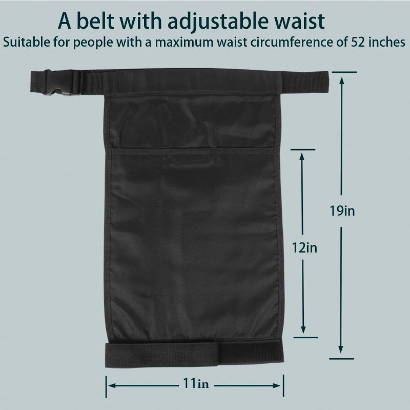 ZXMOBY 2Pcs Invisible Catheter Stabilization Device for Leg Bag Secure, Discreet Comfortable Wear with Adjustable Waist Thigh Straps Fits Foley Urostomy Bags Reusable Machine Washable - Image 4