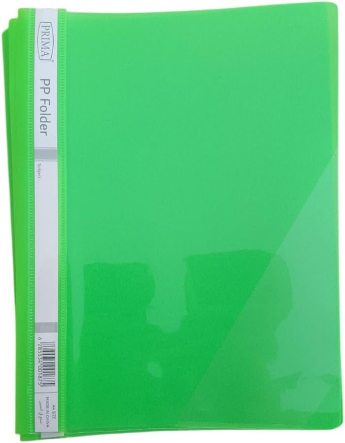 Wide use compliant quality Clear File Folders A4 Size, 12-Pack, Assorted Colours (LIGHT GREEN) Wide daily application - Image 2