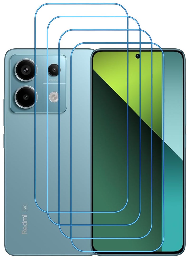 ACLIX 4 Pieces Antistatic ESD Dustproof Premium Quality High Definition Clear Tempered Glass Screen Protector Designed For Xiaomi Redmi Note 13  Pro - Image 1