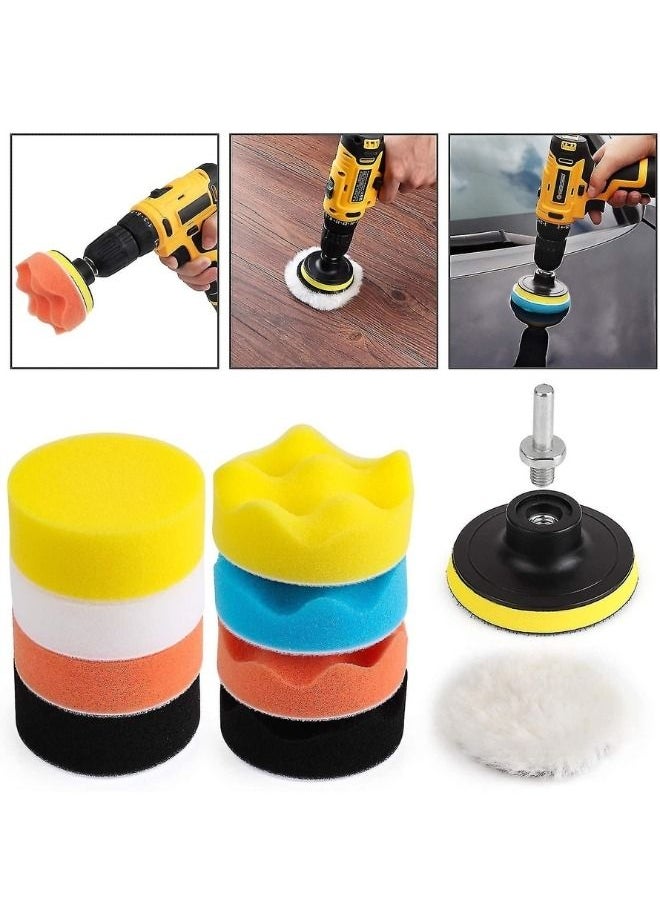 Generic - Set of 11 Car Polishing Buffer Buffer Polishing Tool Kit Multicolour - Image 1