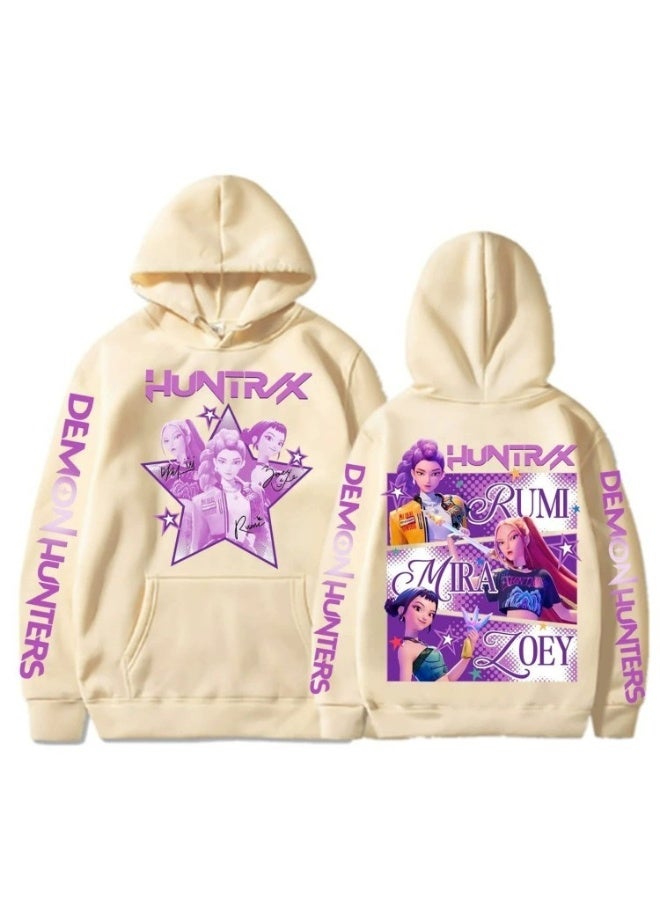 general K-POP: Demon Hunting Girl Group Printed Hoodie suitable for daily outings or styling making fans unable to put it down - Image 1