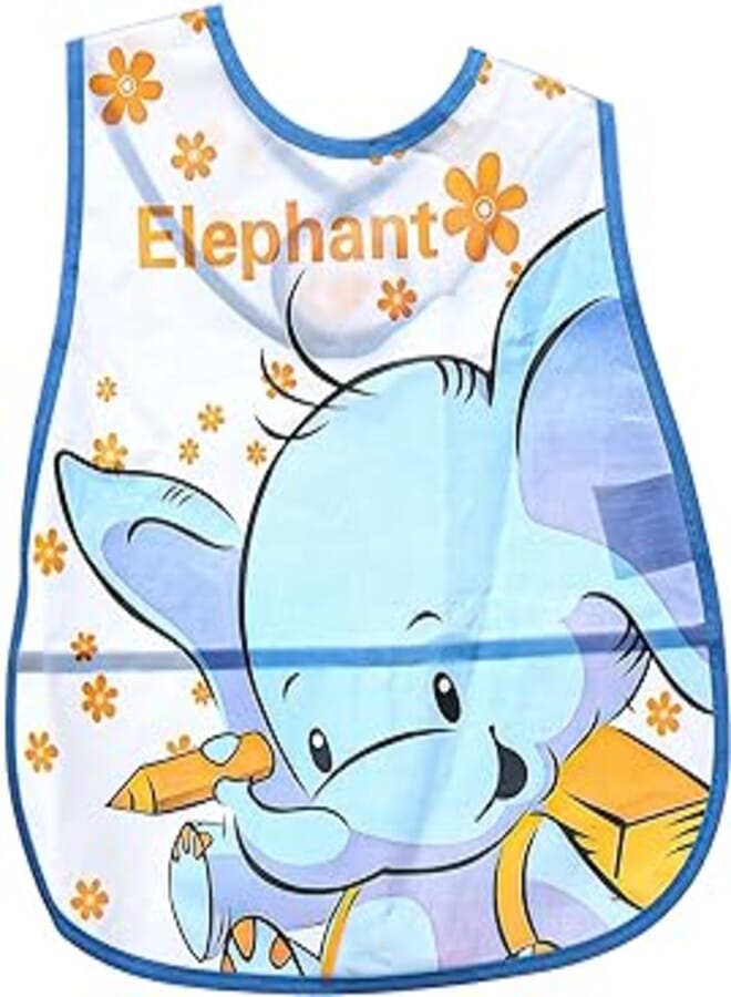 Mix and Max Mix&Max Waterproof Bib Printed Elephant For Boys-Multicolor