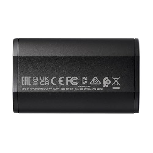 ADATA SD810 1000G IP68 Water Resistance Up to 2000 MB/s USB 3.2 Gen 2 USB-C External Solid State Drive - Black for iPhone 15/Pro/Max, Android (SD810-1000G-CBK) - Image 2