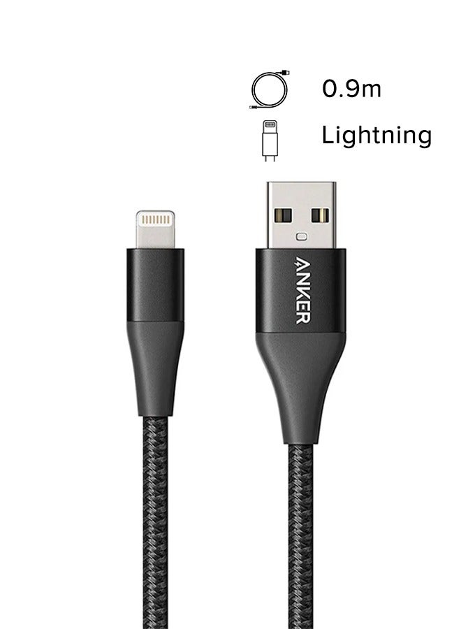 Anker PowerLine+ II Charging Cable (3ft) Apple MFI Certified for iPhone 11/11 Pro/11 Pro Max/XS/XS Max/XR/X/8/8 Plus/7/7 Plus/6/6 Plus/5/5S Black - Image 2