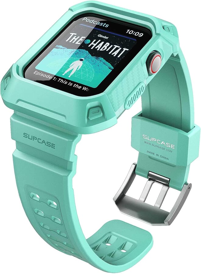 SUPCASE [Unicorn Beetle Pro Designed for Apple Watch Series 9/8/7/6/SE/5/4 [45/44mm], Rugged Protective Case with Strap Bands