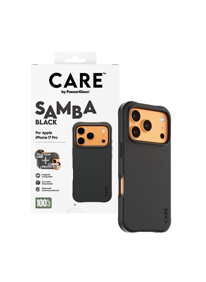 PanzerGlass حافظة آيفون 17 برو ماغسيف سامبا | غطاء حماية من السقوط بارتفاع 8 أقدام، تصميم نحيف، حافة كاميرا مرتفعة، متوافق مع ماغسيف - أسود - Image 5