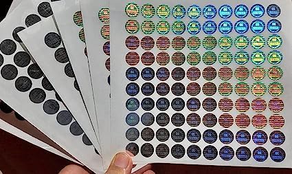 Sehgal Store Holograms Silver Stickers Round Shape Ok Tested 10 Sheets (13 mm) 1000 Stickers Trustworthy Proof for Quality Assurance - Image 5
