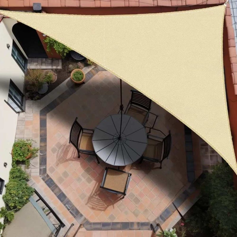Triangle Sun Shade Sail Waterproof Durable Sunscreen Canopy UV Block For Outdoor Use