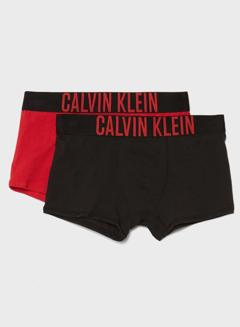 CALVIN KLEIN Teen 2 Pack Boxer Shorts