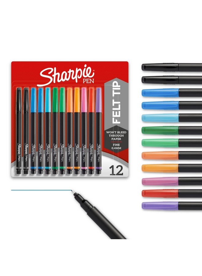 Sharpie Felt Tip Pens, Fine Point Pens Felt Tip Markers