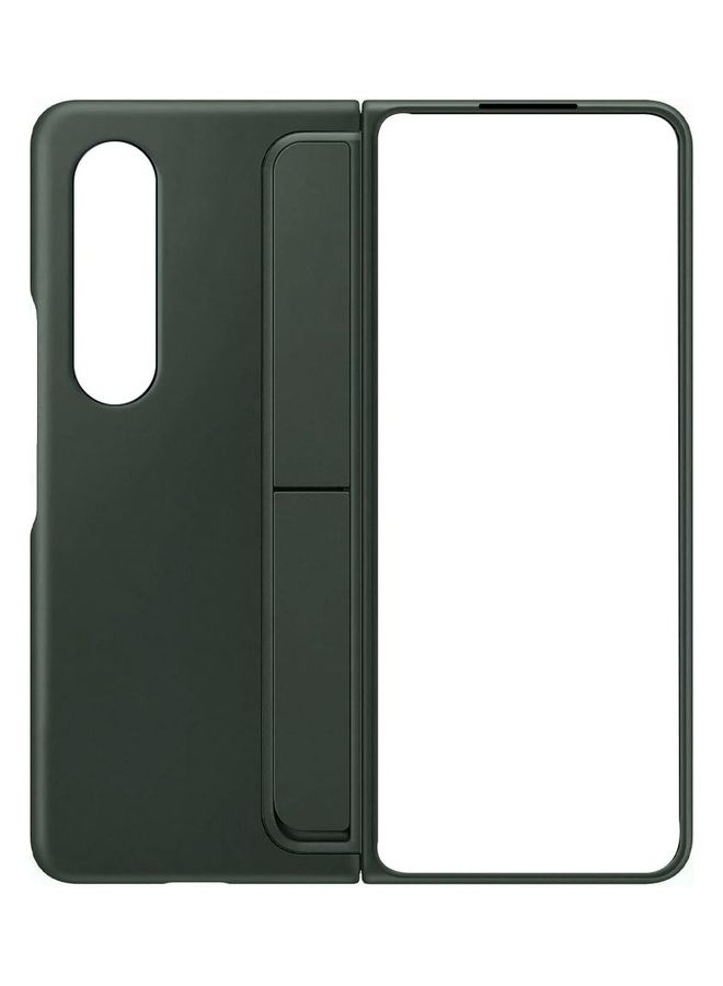 NIBEMINENT Samsung Galaxy Z Fold 3 5G Case with Pen Hard PC Shockproof Cover Built-in Holder Slot Green - Image 4