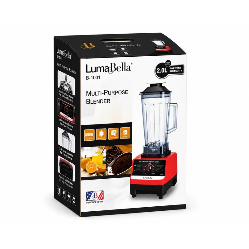 لوما بيلا خلاط متعدد الاستخدامات لوما بيلا 5500 واط، 2 لتر - B-1001 - Image 4