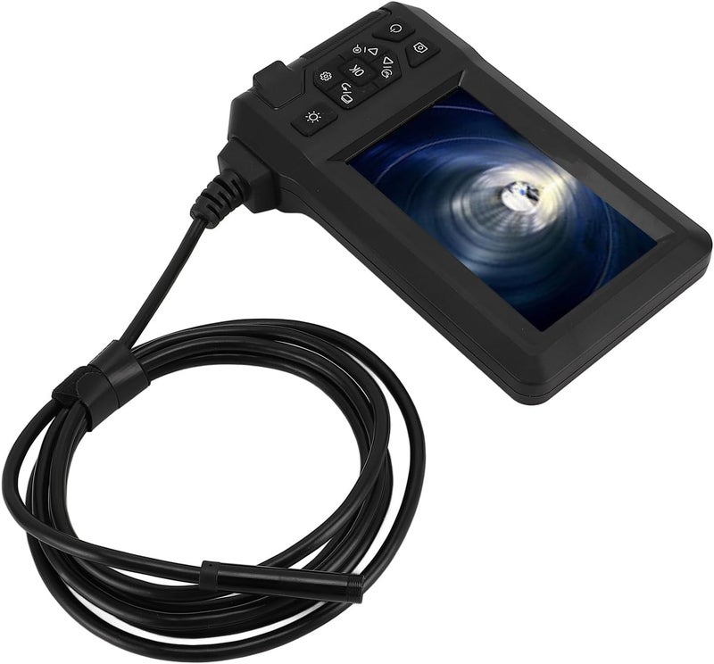 Industrial 1080P Digital Borescope Inspection Camera 8mm IP67 Sewer Camera with 4.3in LCD Screen 8 LED Lights 2m Cable. Phone. a. Ensure. Clear. Best. Lights. to. to. Mobile. - Image 4