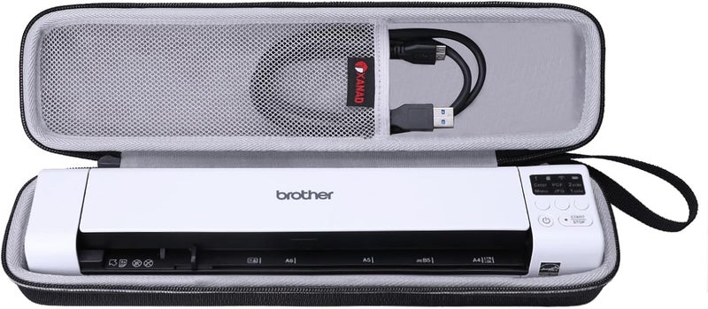 Hard Case for Brother DS-640 / DS-940DW/DS-740D / DS-720D/Doxie Go SE Duplex Compact Mobile Document Scanner(Light Gray) - Image 1