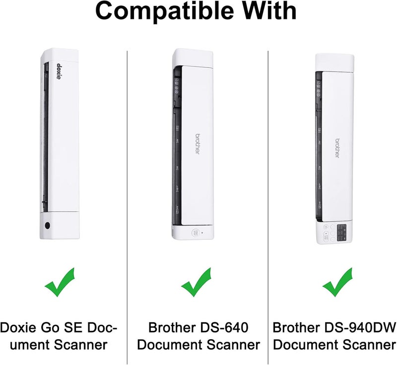 Hard Case for Brother DS-640 / DS-940DW/DS-740D / DS-720D/Doxie Go SE Duplex Compact Mobile Document Scanner(Light Gray) - Image 3