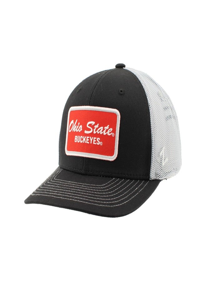 ZHATS Ohio State Buckeyes NCAA Officially Licensed Trucker Hat Dakota Patch Brick Black Gray - Image 1