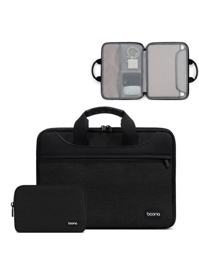 Baona BN-I003 Oxford Cloth Full Open Portable Waterproof Laptop Bag, Size: 13/13.3 inches(Black+Power Bag)
