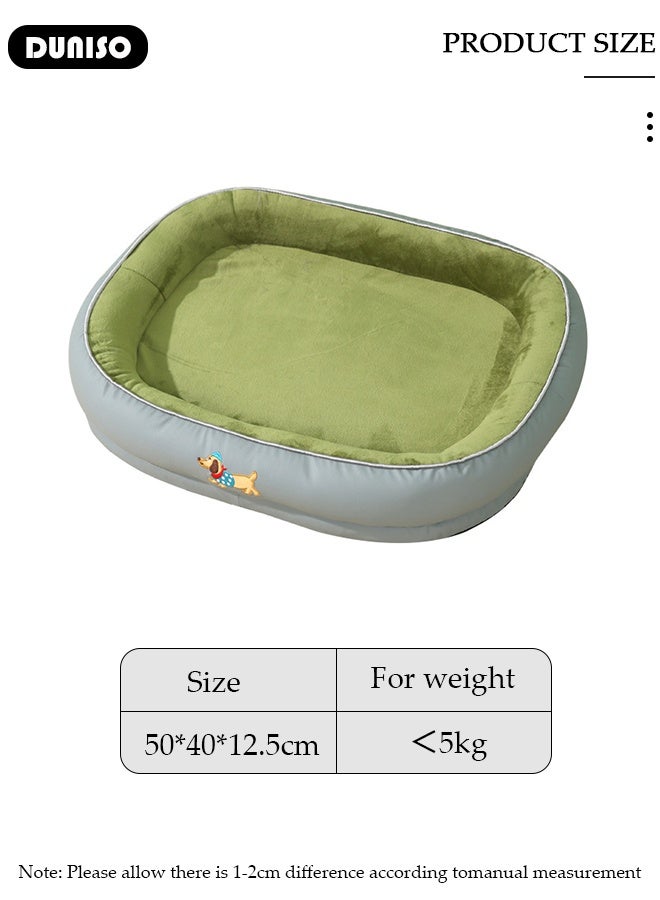 DUNISO Cat Bed, Pet Sofa Bed, Cat Mat Pet Sofa, Pet Beds Couch Cushion, Orthopedic Cat Bed , Washable Pet Bed, Waterproof Cat Bed Pet Beds for Home Car Crate and Outside with Non-Slip Bottom - Image 2