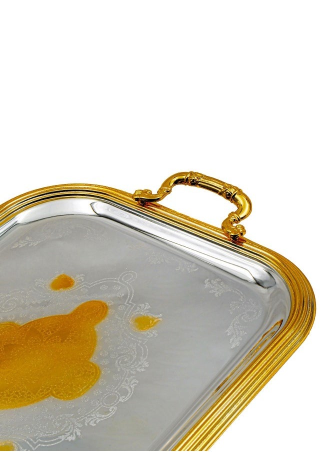 BASURRAH 3 Pieces Steel Serving Tray Set  - Image 3