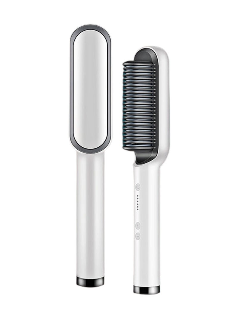 Automatic Splint Straightener Curling Hair Comb White - Image 1