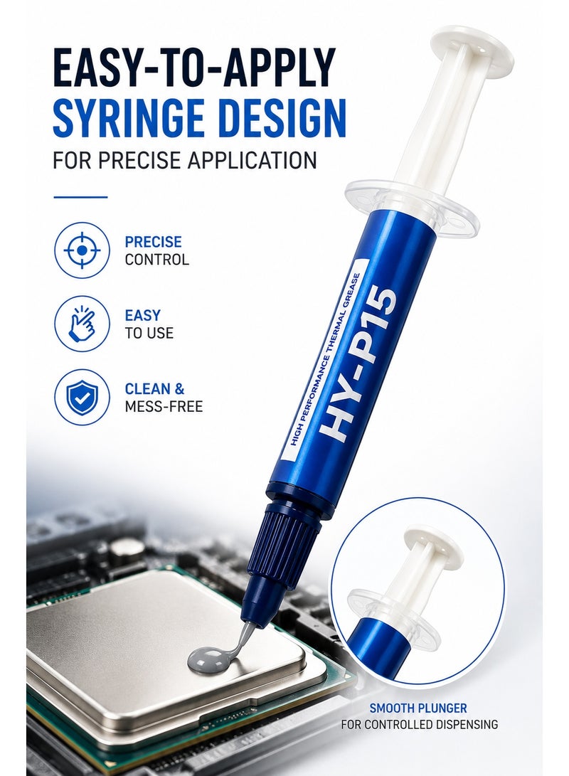 Halnziye Thermal Grease 1G High Performance Thermal Paste for CPU GPU Heatsink Cooling Compound - Image 4
