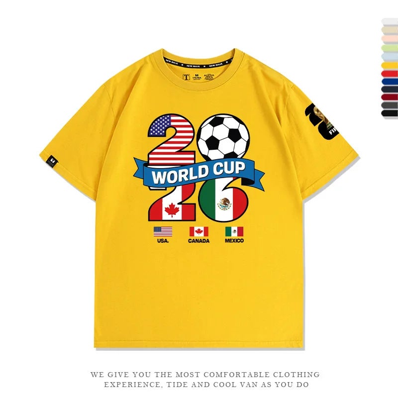 FIFA 2026 FIFA World Cup Fan T-Shirt - Cotton Short Sleeve  Tee - Image 1