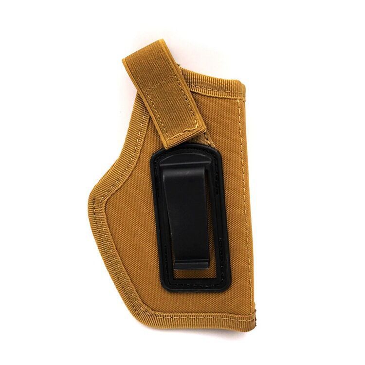 Nylon Tactical Concealed Holster Universal Waist Pack Khaki 