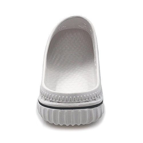 Amoji Garden Clogs Shoes Shower Sandals Yard Beach Plastic Rubber Summer 1702 White Size 8 Womenn/6 Men - Image 4