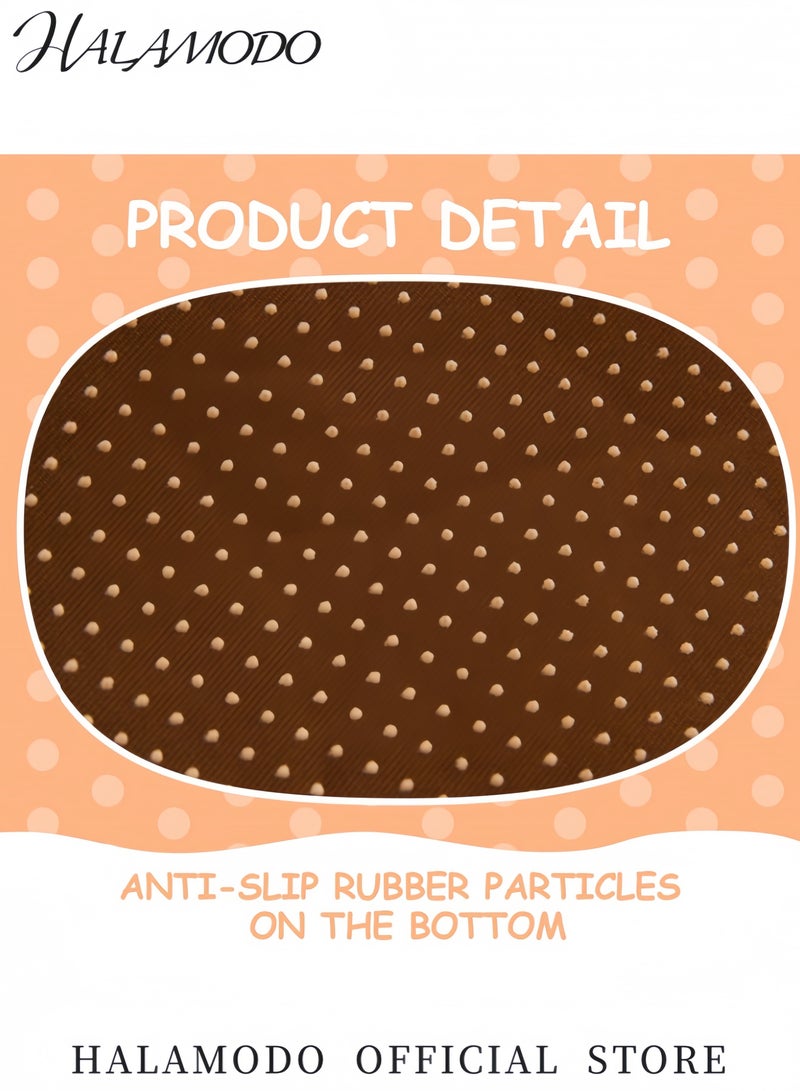 HALAMODO Cartoon Plush Velvet Fabric Baby Floor Seat Soft and Comfortable Support Chair for Toddlers Portable Infant Sitting Aid for 3-24 Months Cute Animal Designs for Boys and Girls - Image 5