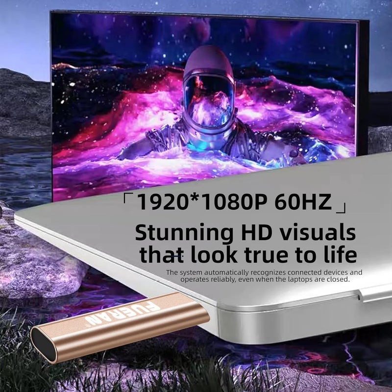 فييران قابس HDMI DDC EDID وهمي Headless Ghost Display Emulator مناسب للرأس-1920x1080-3840 x 2160@60Hz (Type C) - Image 5