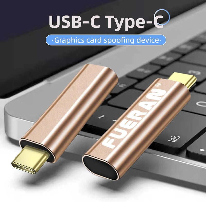 فييران قابس HDMI DDC EDID وهمي Headless Ghost Display Emulator مناسب للرأس-1920x1080-3840 x 2160@60Hz (Type C) - Image 2